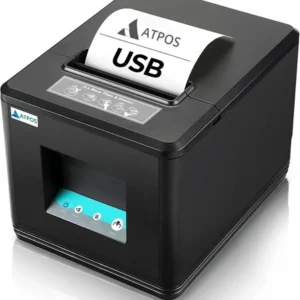 Refurbished Printer 80mm USB Receipt Printer, POS Printer with Auto Cutter ESC/POS Command Support Windows Mac.
