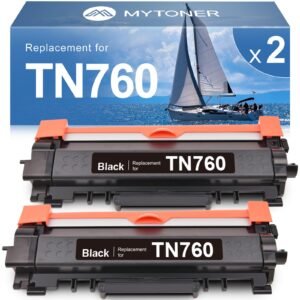 Toner Cartridge for Refurbished Printer MFC-L2710DW MFC-L2690DW DCP-L2550DW Printers , High Yield Black (2-Pack)